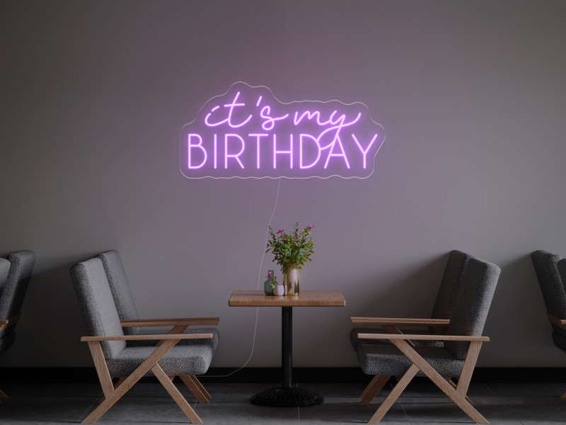 It`s My Birthday - Neon LED Schild